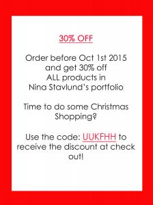 30 Percent Sale On ALL Products